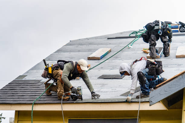 Professional Gutter Installation technician working in Natchez, MS
